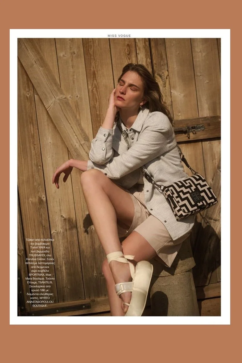 Ros Georgiou's Country Life by Panos Davios for Vogue Greece April